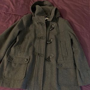 New York & company dark gray pea coat